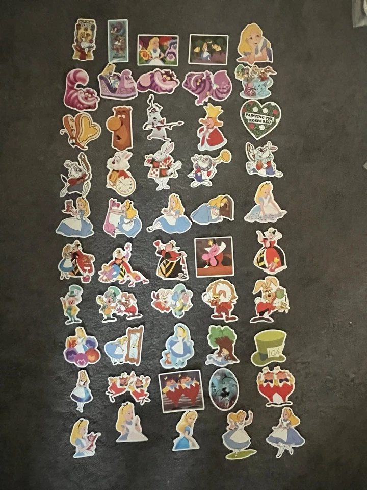 10 PCs Random Alice In Wonderland Stickers | Disney Stickers - Image 2 of 4