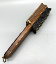 Vintage German Shoeshine Brush w/ Zipper Pocket  Shoe Horn - 10  