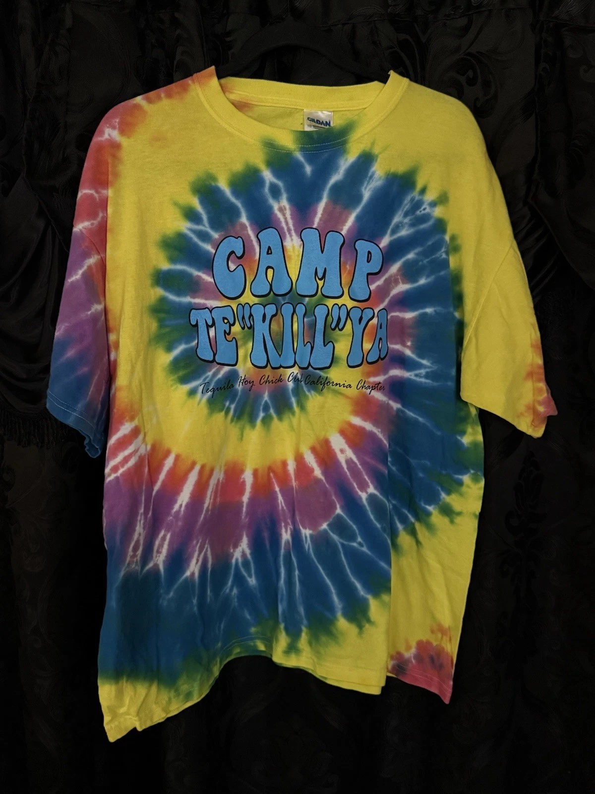 Vintage Camp Te “Kill “ya” Promo Tye Dye T Shirt Men’s XL