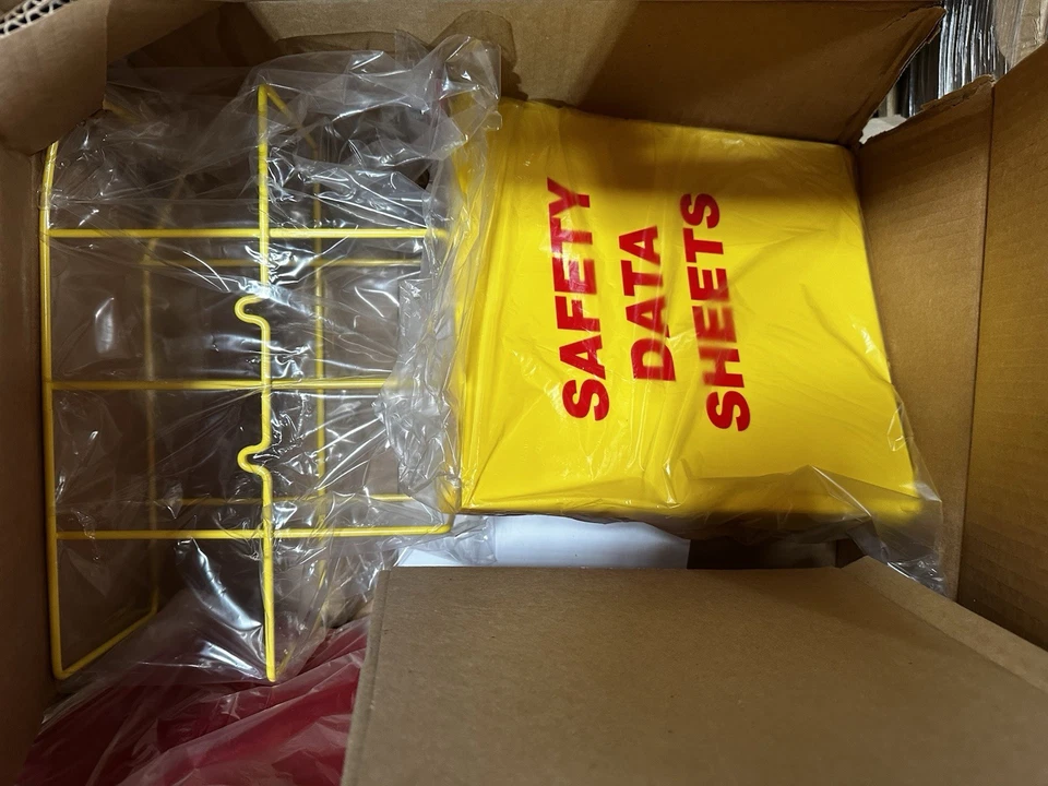 🔴SDS S-15383 Raccoglitore Schede Dati di Sicurezza Materiale Stazione a Parete con Insegna Display!!️ - Immagine 4 di 4