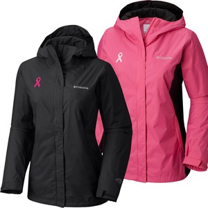 columbia tested tough in pink rain jacket