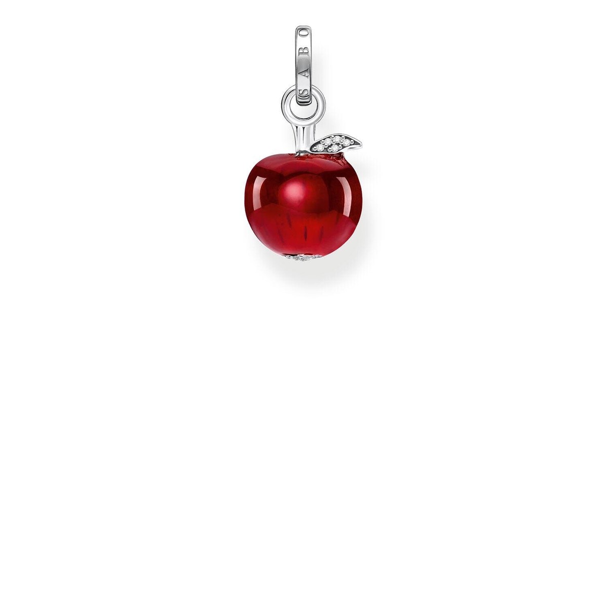 Genuine THOMAS SABO Sterling Silver Red Apple Pendant TPE893