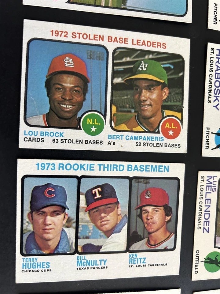 1973 Topps ST LOUIS CARDINALS Team Set BOB GIBSON Lou BROCK Joe TORRE Simmons - Image 4 of 4
