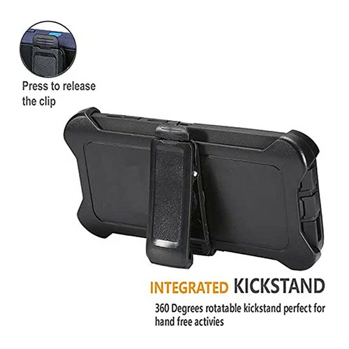 Funda protectora a prueba de golpes con clip para cinturón para Samsung Galaxy S10/S10 Plus/S10e - Imagen 9 de 15