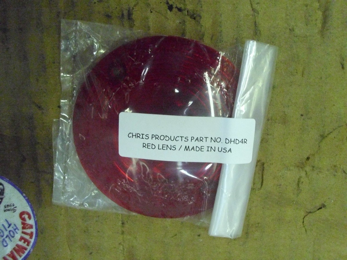 V-Twin Mfg. Turn Signal Lens Red Front, FITS 1986 & UP FL'S