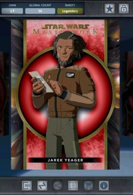 Star Wars Card Trader - Digital Legendary Masterwork Red Jarek Yeager 56cc