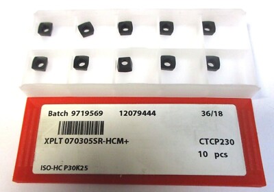 10 Wendeplatten zum Fräsen XPLT 070305 SR-HCM HM CERATIZIT CTCP230 P30K25 H48557