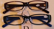NYS Reading Glasses 2.25 Strength Brown and Blue Design Gorgeous and Sleek