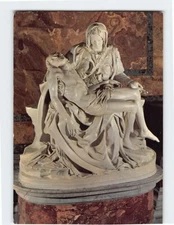 Postcard "The Pietà" of Michelangelo, Basilica of St. Peter, Rome, Italy