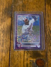 2022 Topps Chrome Francisco Perez Auto Purple Speckle Refractor 98/299