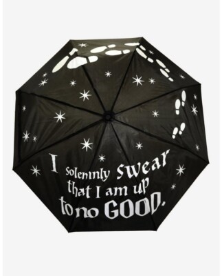 Harry Potter Marauder's Map Color-Changing Umbrella. NWT 