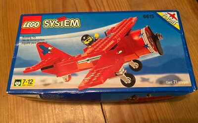 NEW VTG 1996 LEGO SYSTEM 6615 Eagle Stunt Flyer Complete  71 pcs Ages 7-12