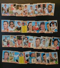 1968 Topps Baseball Lot - 77 Great Vintage Cards - Dave Johnson | Joe Peppitone
