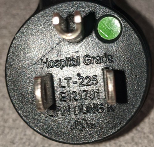 8' 3x16AWG Hospital Grade AC Power Cord UL SJT Cable 300V VW-1 3-Prong 240v - Picture 4 of 4