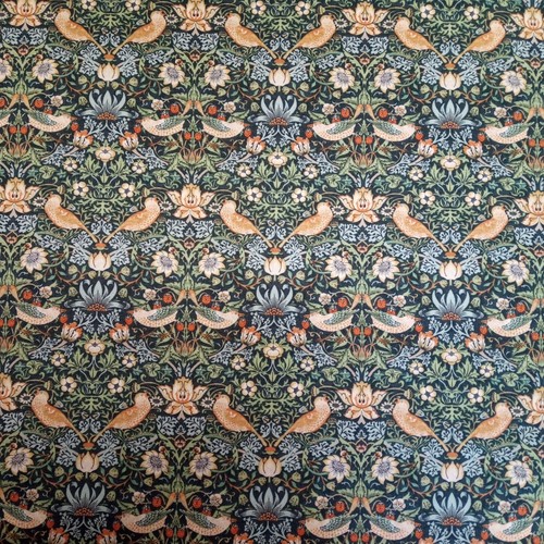 Strawberry Thief William Morris Autumn Cotton Fabric 110cm wide Per Half Metre - Picture 92 of 119