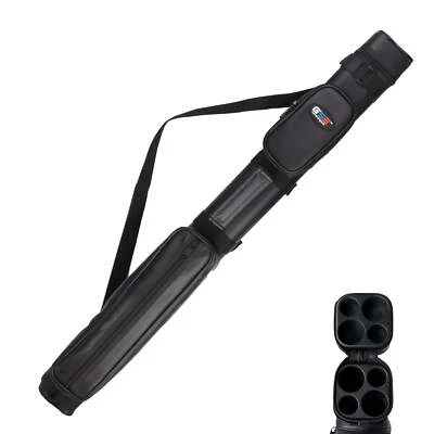 GSE 2x2 Deluxe Square Hard Pool Cue Carrying Case (Several Colors Available)