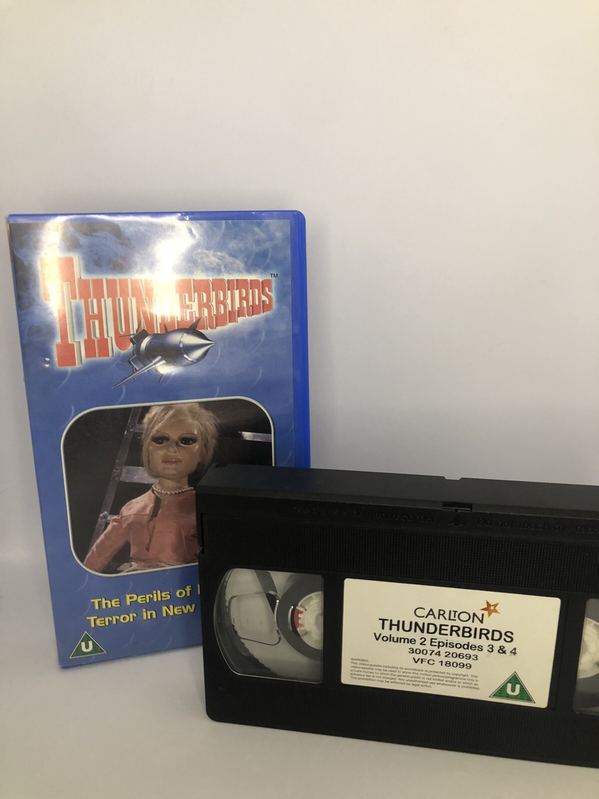 Thunderbirds VHS Tape Episodes 3 & 4 Thunder Birds Vintage Video Tape 2000