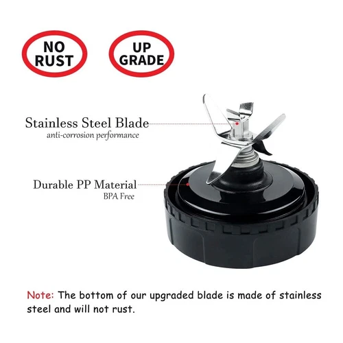 For Ninja 16oz Cup 3.35" 6fins Replacement Blender Blade BL660 BL770 BL773CO - Picture 5 of 8