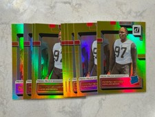  Lot (10) PERRION WINFREY Browns 2022 Donruss Premium Stock HOLO GOLD cards