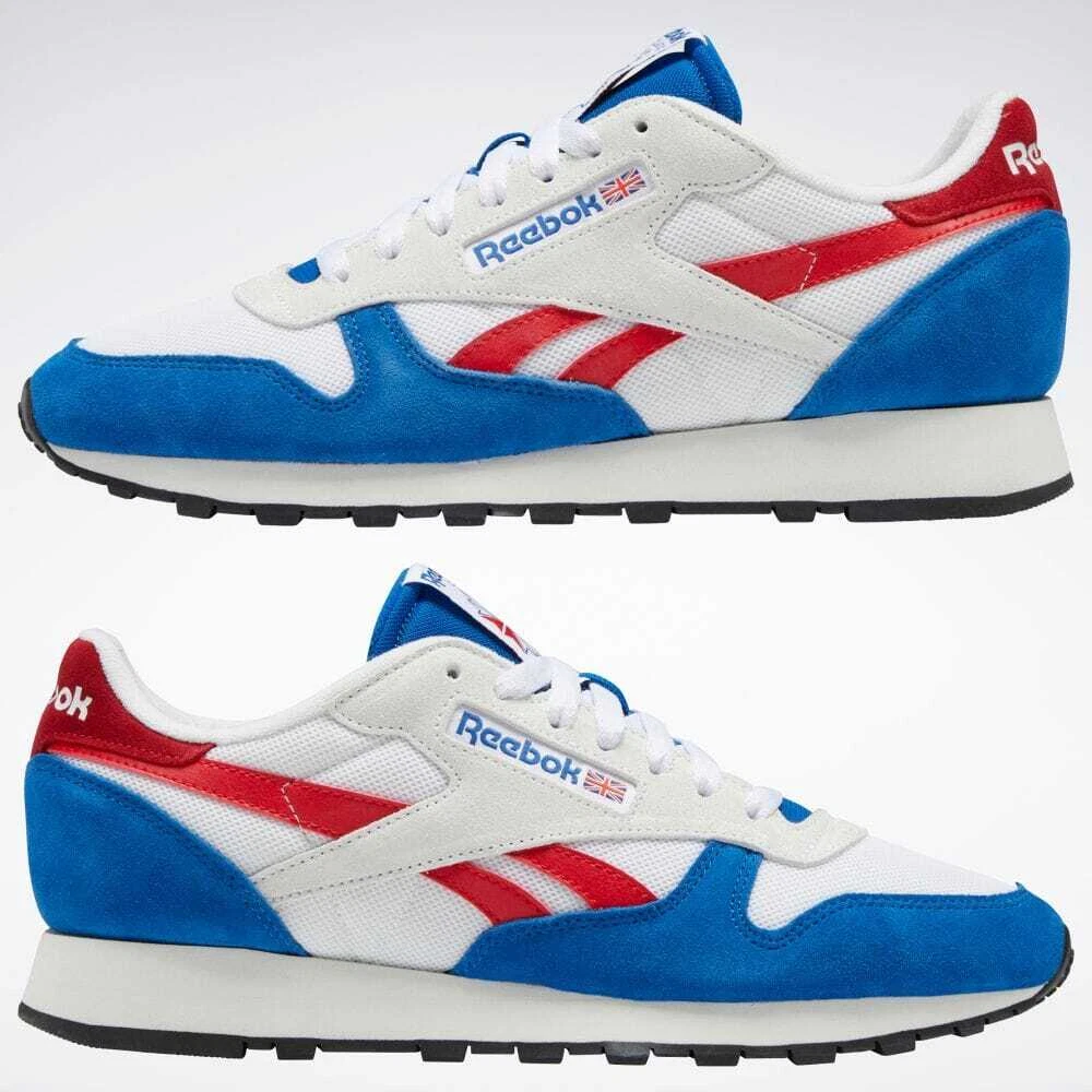 på den anden side, Næb Luske Reebok Classic Leather Make It Yours Shoes Vector Blue Cloud White GX2257  Us7 | eBay