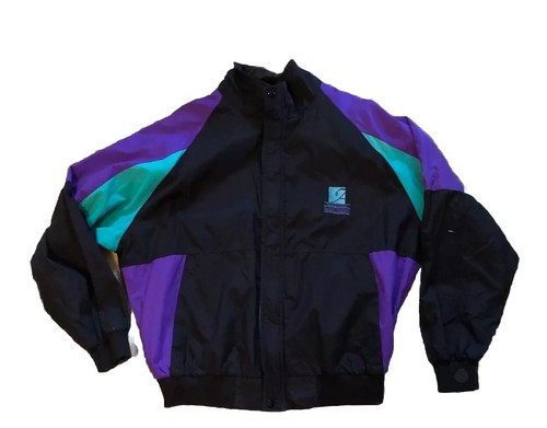 VTG MV Sport Jacket XL Black General Motors Ambassador USA Made Bomber 90s - Picture 3 of 15