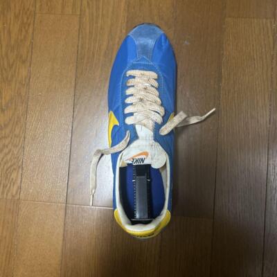 Nike Waffle Trainer Blue x Yellow US10.5 Made in Japan 70s Vintage