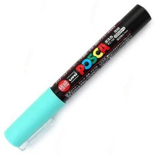 Uni Posca PC1MP.6 Water-Based Paint Marker, Extra Fine Point, Pastel Green