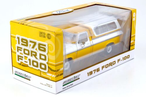 1:18 Greenlight 1976 Ford F-100 Pick Up with removable Hardtop white/ yellow - Bild 5 von 5