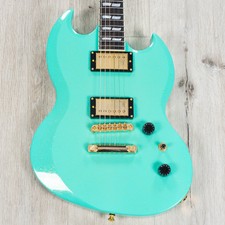 Esp Usa Viper Guitar, Ebony Fretboard, Alnico Ii Pros, Midori Gold Sparkle