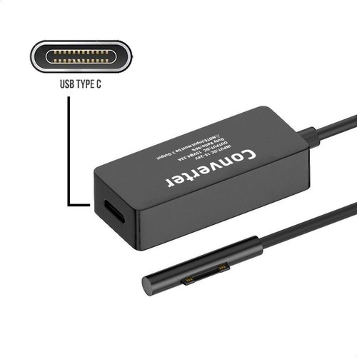 Type-C Charger Adapter Cable 15V 65W for Microsoft Surface Pro X 9 8 7 6 5 4 3 - 第 2/6 張圖片