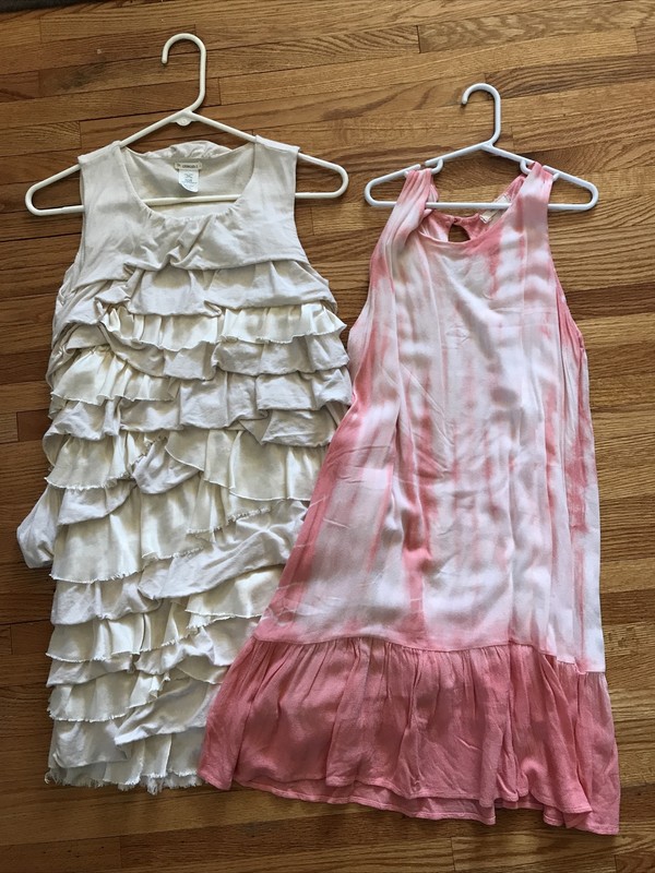 2 Dress's Crewcuts Cotton Silk Ivory & Soprano's Youth Girls Size 14 Fits 10-12