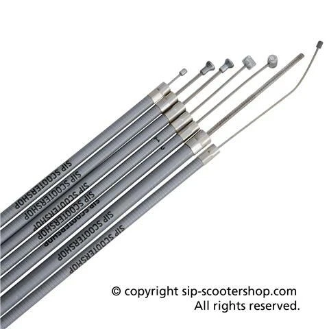 Lambretta Cable Set GREY PE Lined - SIP Nylon lined Li SX TV Special GP