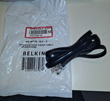 Belkin Cat6 Ethernet Patch Networking Cable - Black   5 to 6 FT Snagless RJ45M