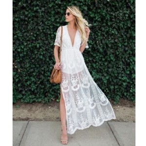 wild honey lace maxi dress