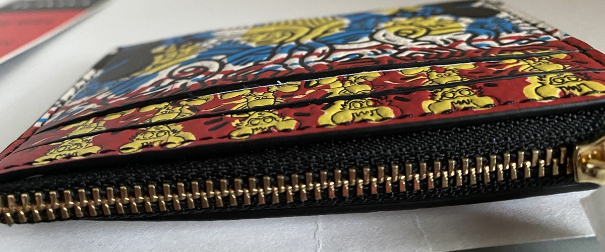 Coach Disney Mickey Mouse Keith Haring Skinny ID Case Coach Disney Mickey Mouse Keith Haring Skinny ID Case
