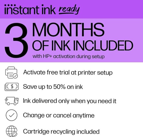 HP - DeskJet 2855e Wireless All-In-One Inkjet Printer with 3 Months of Instan... - Picture 5 of 8