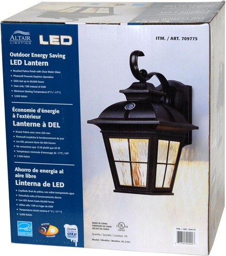 Altair SG_B072BVJFK2_US al-2163 Energy Saving LED Lantern-Brushed Patina Finsh - Picture 3 of 3