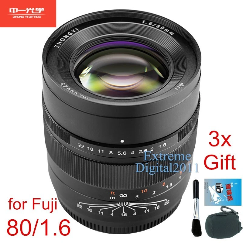 Zhongyi Mitakon 80mm F1.6 Lens for Fujifilm Fuji GFX 100 100S II 50S 50R Camera - Image 2 of 4