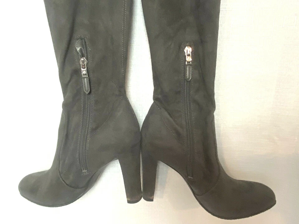 Botas para mujer Sam Edelman gris carbón gamuza sobre la rodilla - talla 6M Foto 4 de 4
