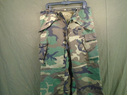 Pantalones militares estadounidenses Goretex clima frío húmedo pantalones BDU pequeños regulares 1999 238-I - Imagen 2 de 12