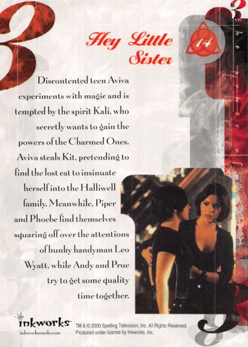 2000 INKWORKS CHARMED SEASON ONE PICK-A-CARD 1-72 BASE TRADING CARDS 1ST SERIES - Picture 29 of 145