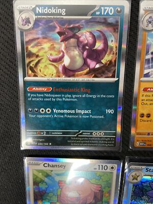 Set of 10 Pokemon TCG Scarlet & Violet 151 cards Reverse Holo Rare