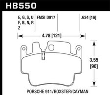 Hawk Performance HB550F.634 HPS Disc Brake Pad