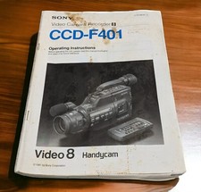Sony Video 8 Handycam CCD-F401 Owners Instruction Operating Manual