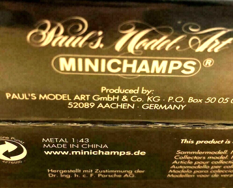 Minichamps Juego de 3 coches de carreras Porsche 956L gana Lemans 1982 1-2-3 Ickx Bell Mass Bart Foto 4 de 4