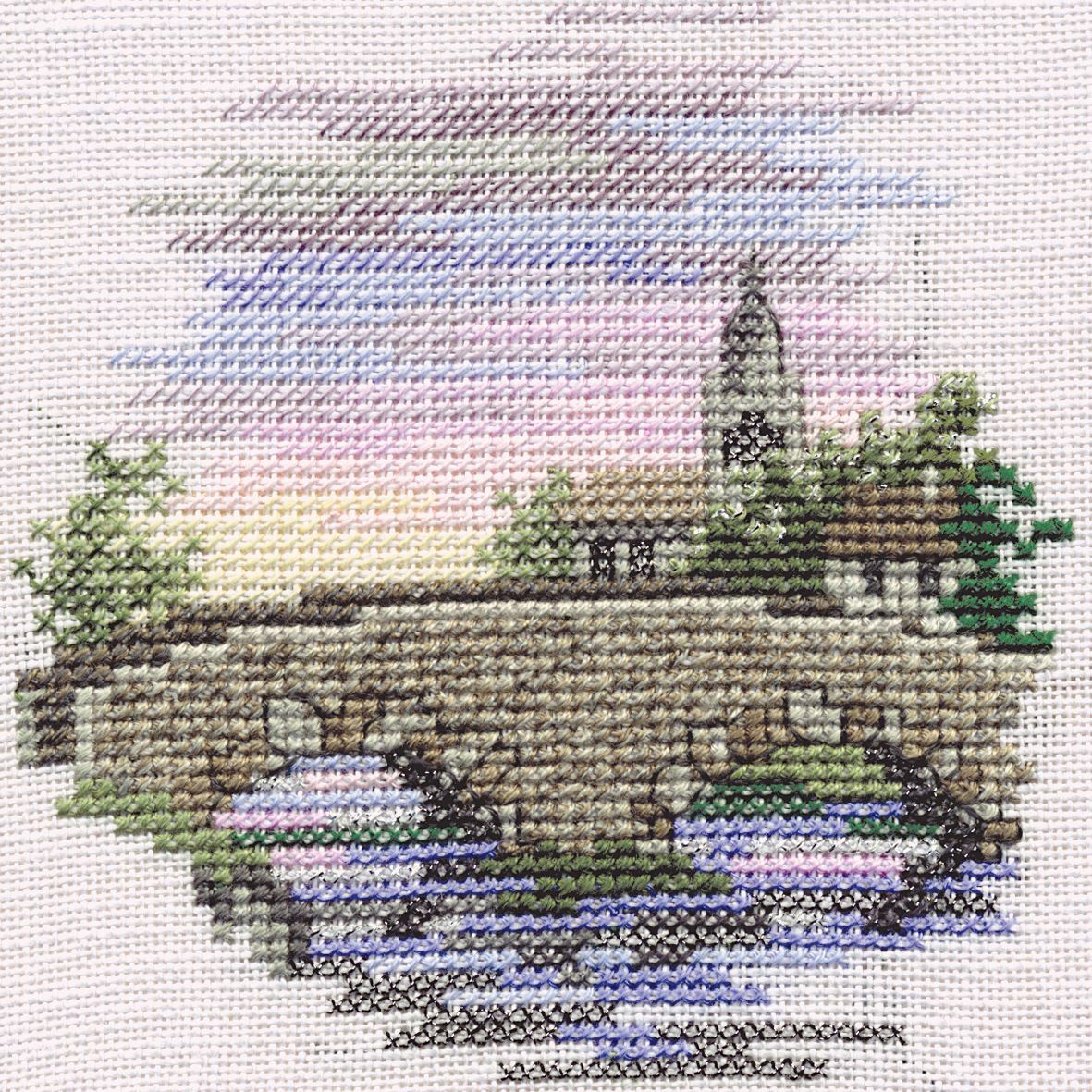 Minuets - Bridge Cross Stitch Kit by Derwentwater Designs
