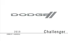 2019 Dodge Challenger Owners Manual User Guide