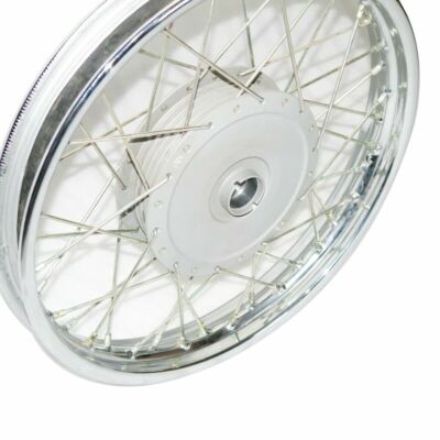 Roue Avant Complète Neuve Pour Royal Enfield 350 Et 500cc – Jante 19 Pouces, Largeur 1.85 – Marque AEspares – Fabriqué En Inde