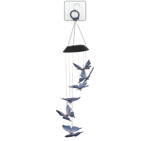 Solar Wind Chime Lights LED Color Changing Hanging Lamp Bird Ball Garden Decor - Picture 24 of 45
