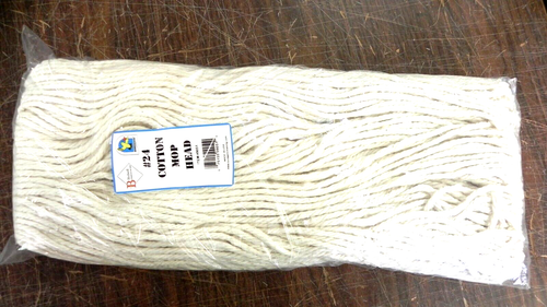 NEW! Birdwell 9051 Commercial Cotton Mop Head Wet Floor Mops Replacement #24 HR - Picture 2 of 4